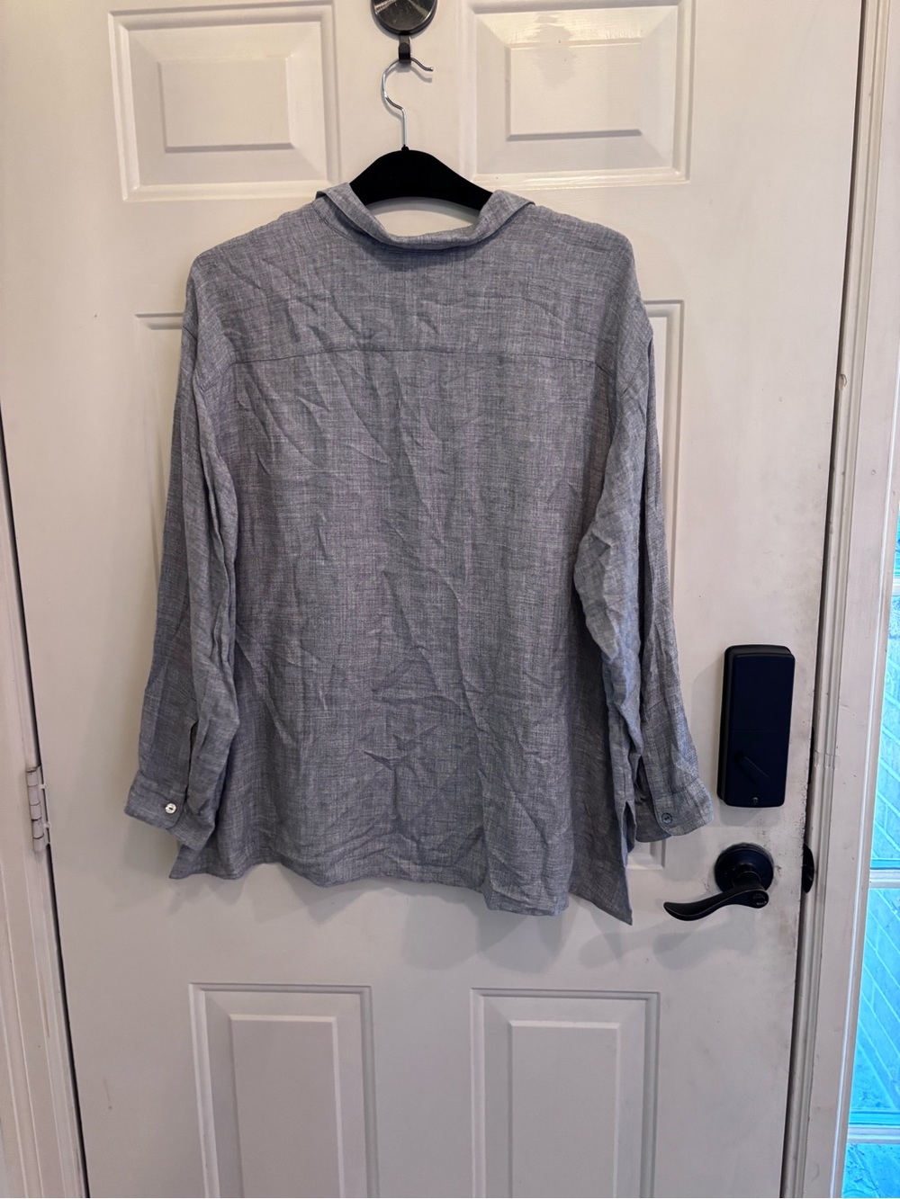 J. Jill Gray Button-Down Relaxed Shirt - Picture 5 of 6